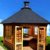 junit garten pavillon 149mc2b2 mit grill 50x50 - Grillpavillon aus Holz